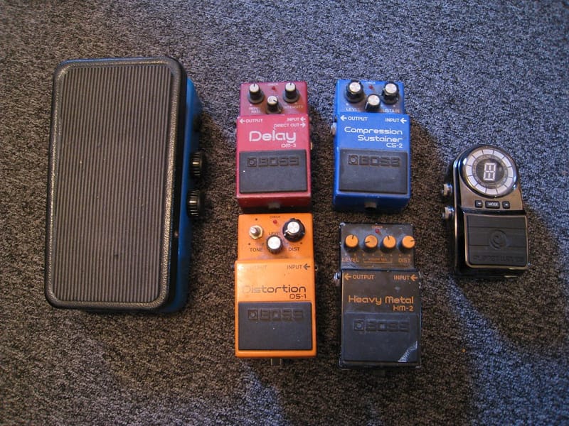 Guitar effects pedals
